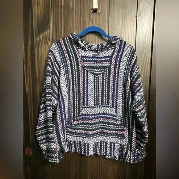 baja joe Sweaters - BAJA JOE Woven Baka Hoodie. Size: Medium